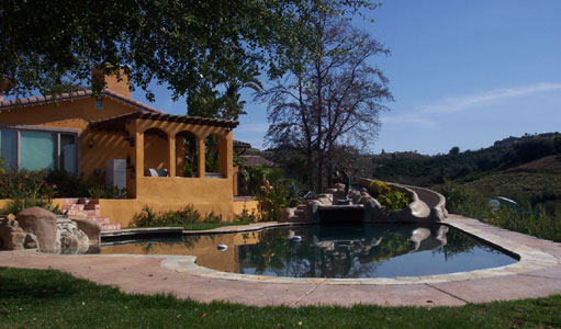 The salt water pool