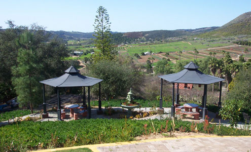 Looking out over the valley