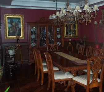 The dining room