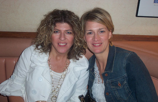 Tami and Tina at dinner
